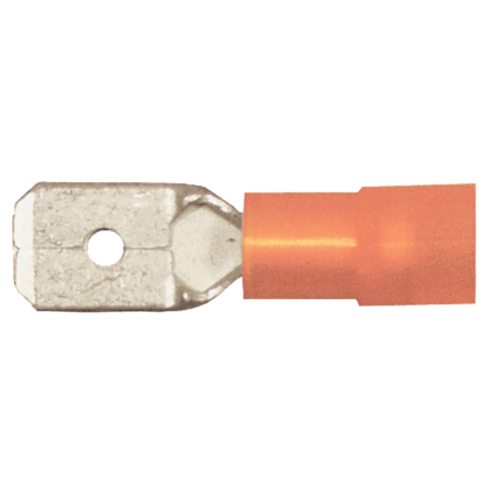 QUICKCABLE Nylon Male Disconnect, 12-10ga, .25", PK50 163453-050